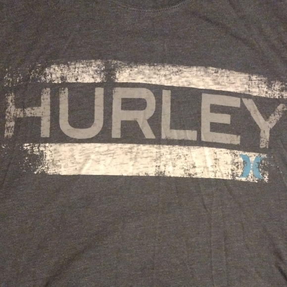 Hurley Gray Short Sleeve Tee Casual Comfort - Picture 2 of 6
